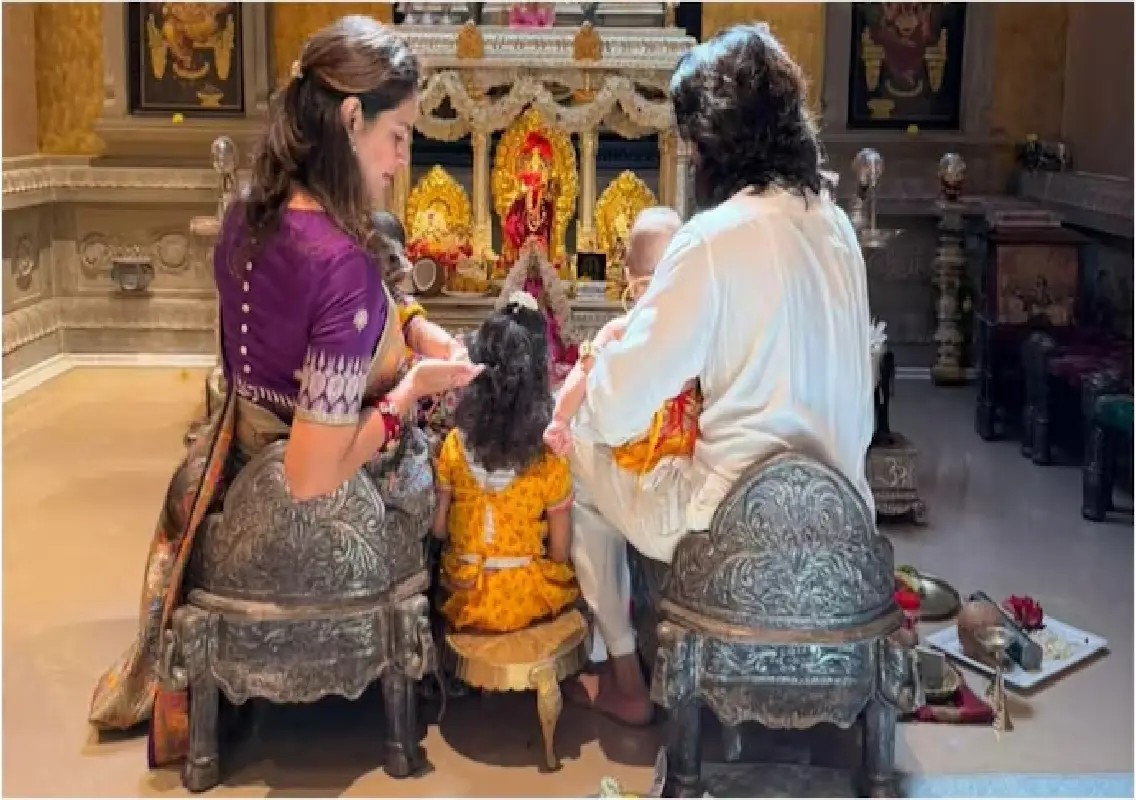 Ram Charan and Upasana celebrate Janmashtami with Krishna-Radha twins - News Karnataka