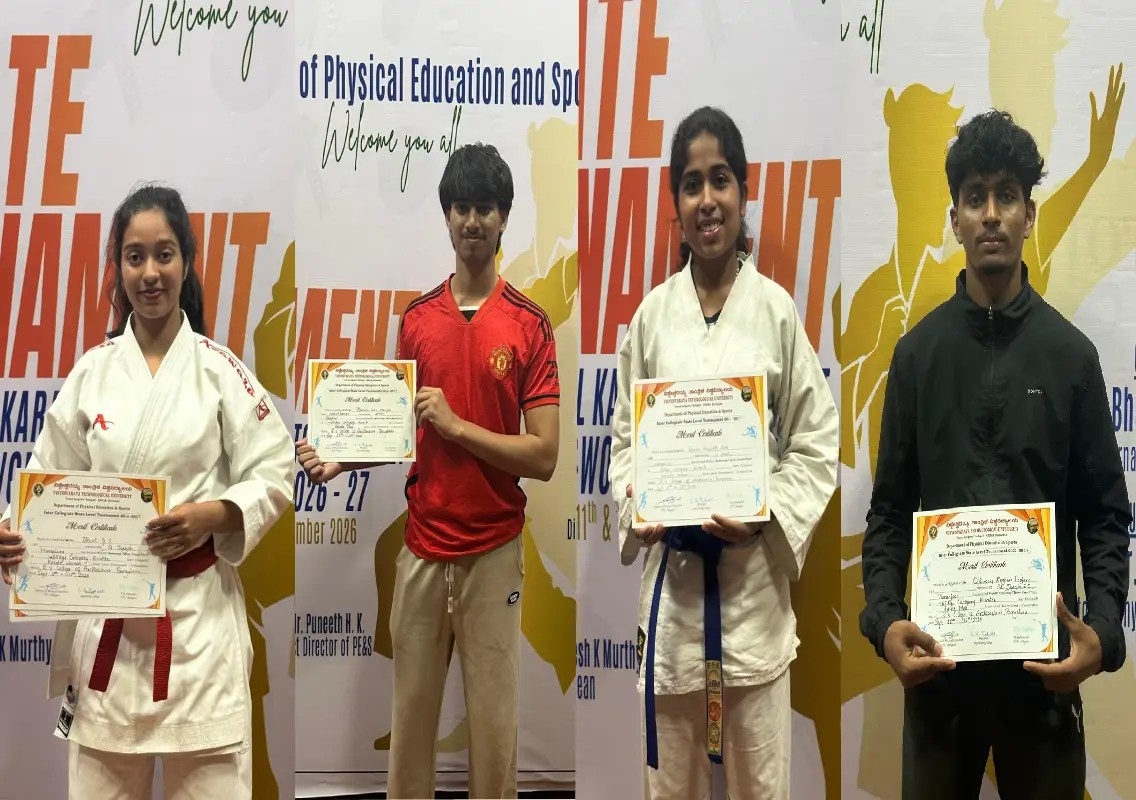 SJEC karate team shines at VTU state-level championship - News Karnataka