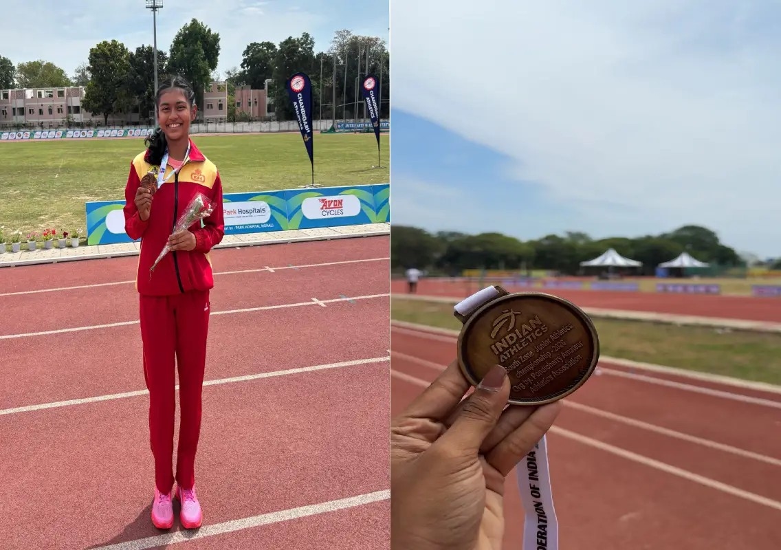 Sakshi Karkada shines at South Zone Junior Athletics Championships - News Karnataka