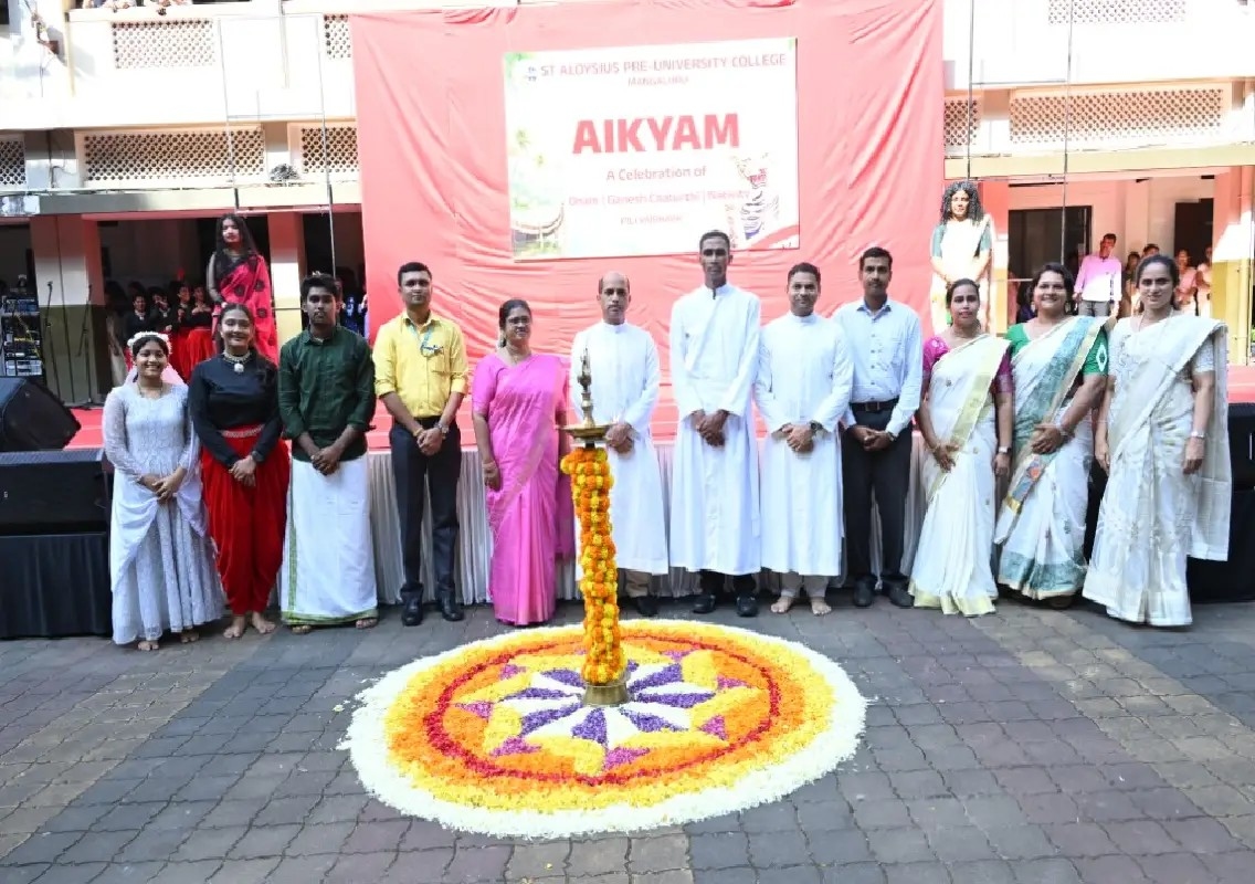 St Aloysius PU College celebrates unity and diversity through AIKYAM 2026 - News Karnataka