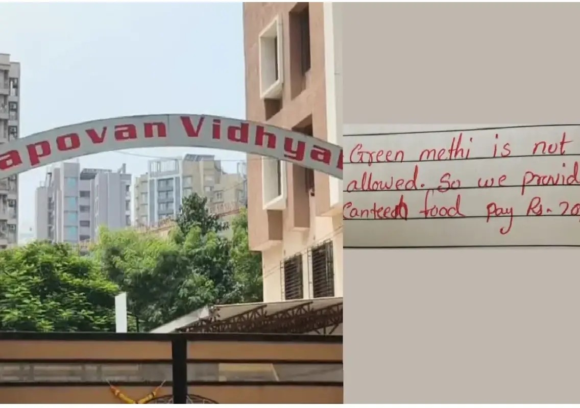 Student charged Rs 20 after school rejects homemade methi tiffin - News Karnataka