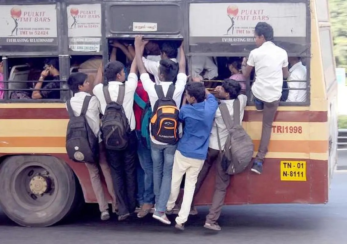 Students allegedly attack bus conductor after footboard warning - News Karnataka