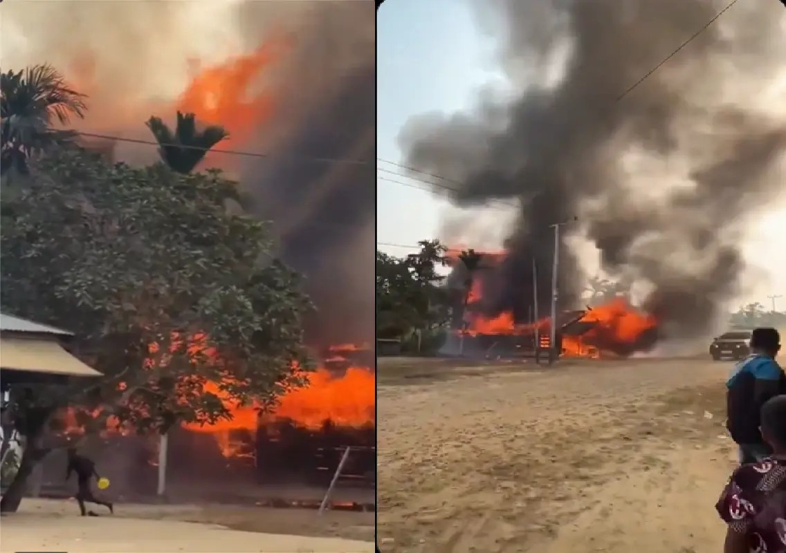Wildfires trigger panic as flames approach homes in Central Kalimantan: WATCH - News Karnataka