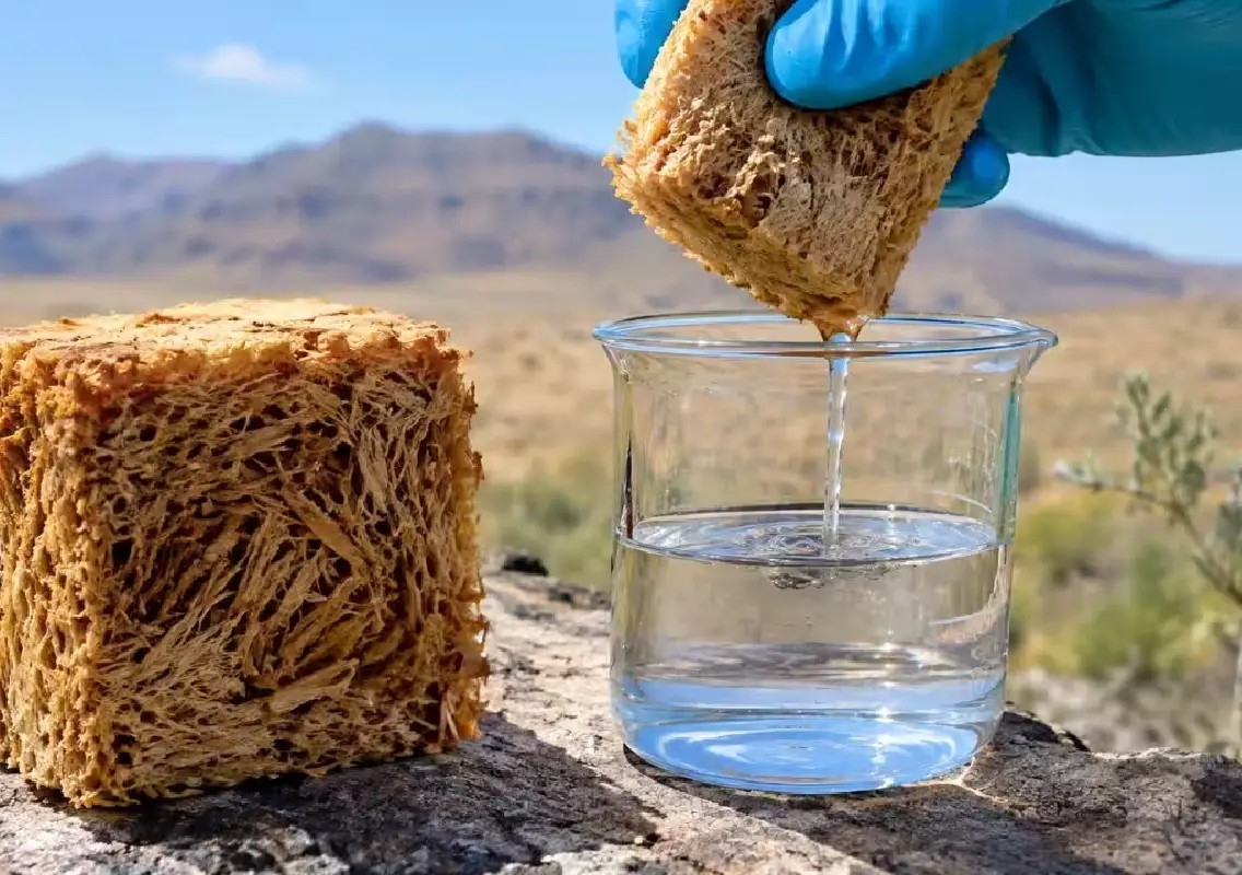 Wood-based sponge harvests water from extremely dry air - News Karnataka