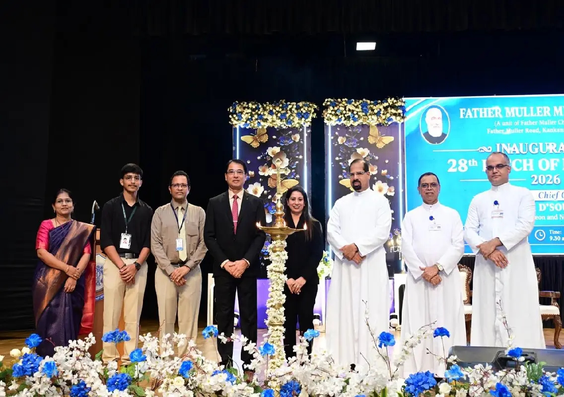 28th MBBS Batch Welcomed at Father Muller Medical College with White Coat Ceremony - News Karnataka