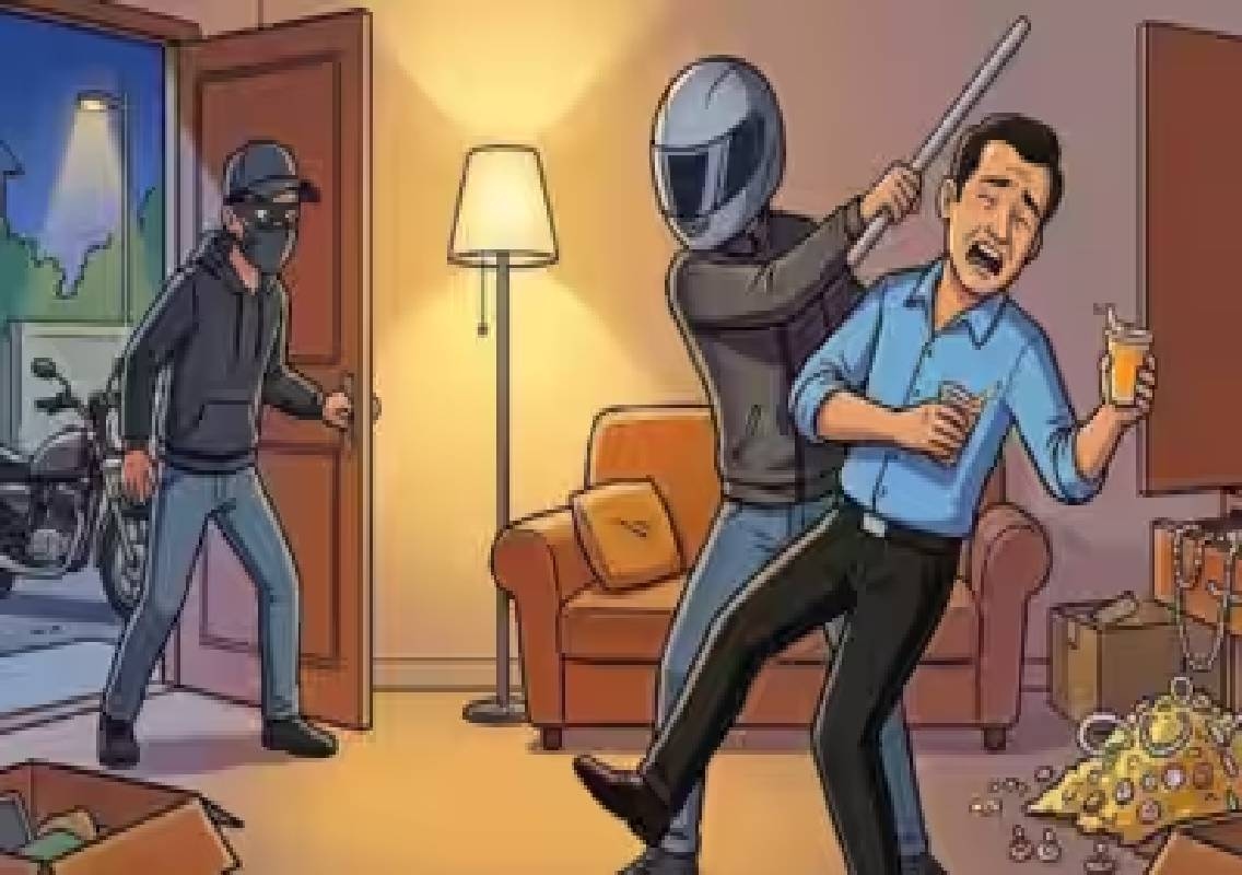 Bengaluru man attacked by robbers after returning home - News Karnataka