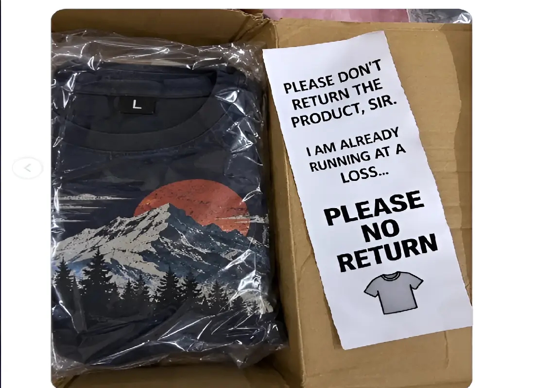 Flipkart seller’s ‘please don’t return’ note sparks online debate - News Karnataka