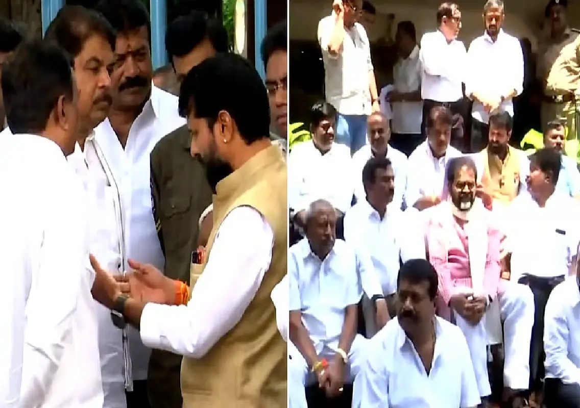 Karnataka BJP seeks FIR against Shivakumar over CEO office protest: WATCH - News Karnataka