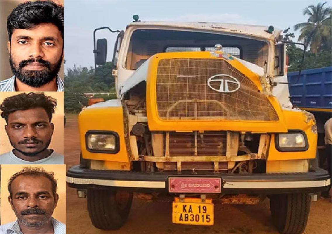 Three arrested over Balkur tipper lorry accident - News Karnataka