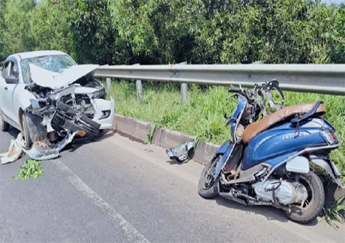 Scooter Rider Dies After Car Collision on Kundapura NH 66 - News Karnataka