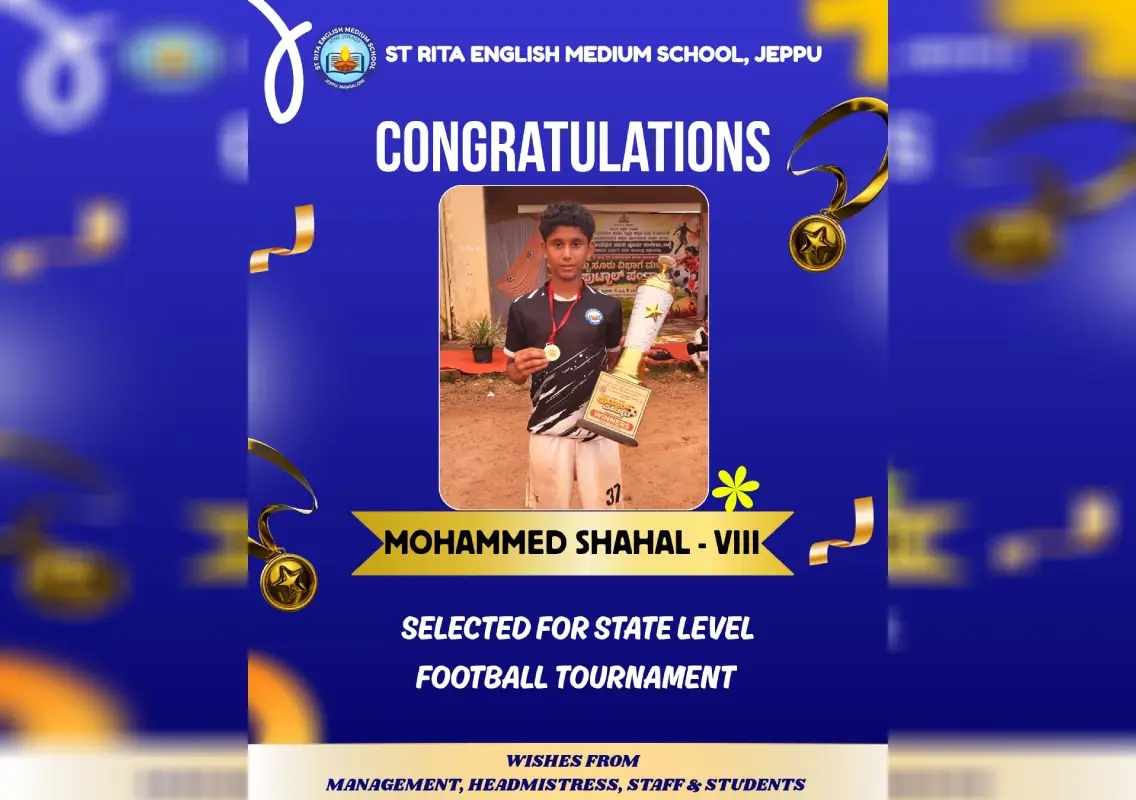 Mangaluru student Mohammed Shahl selected for state-level football tournament - News Karnataka