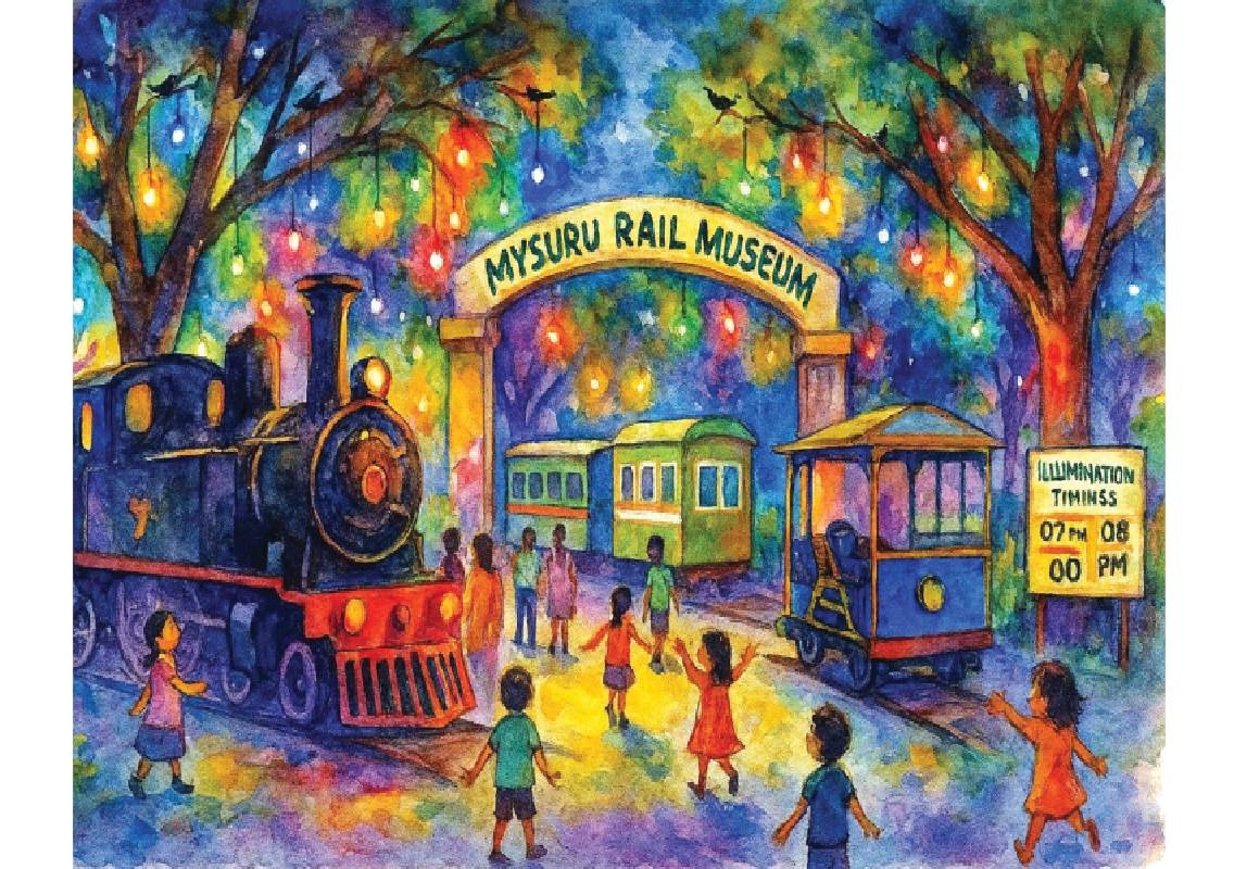 Mysuru Rail Museum Dasara Timings Extended to 8 PM - News Karnataka