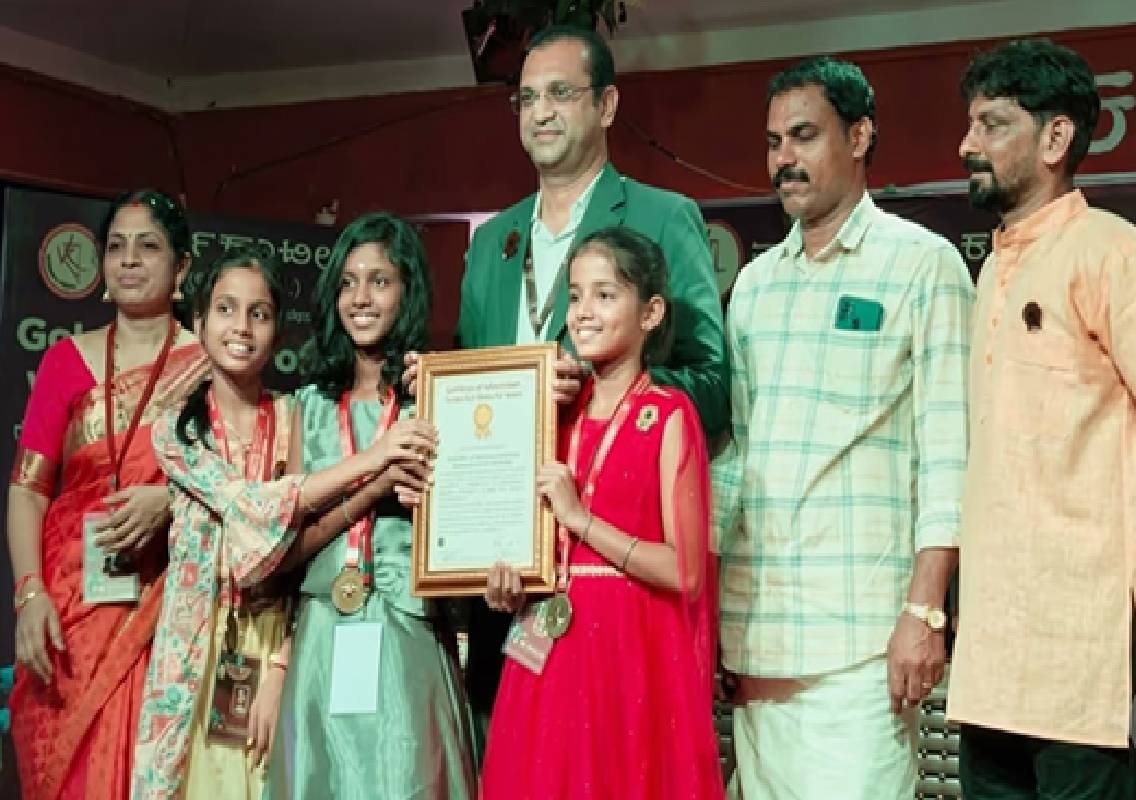 Puttur students enter Asian Golden Book with sand art feat - News Karnataka