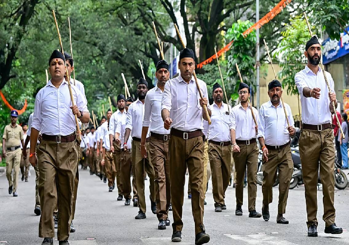 RSS Holds 100 Vijayadashami Marches Across Bengaluru - News Karnataka