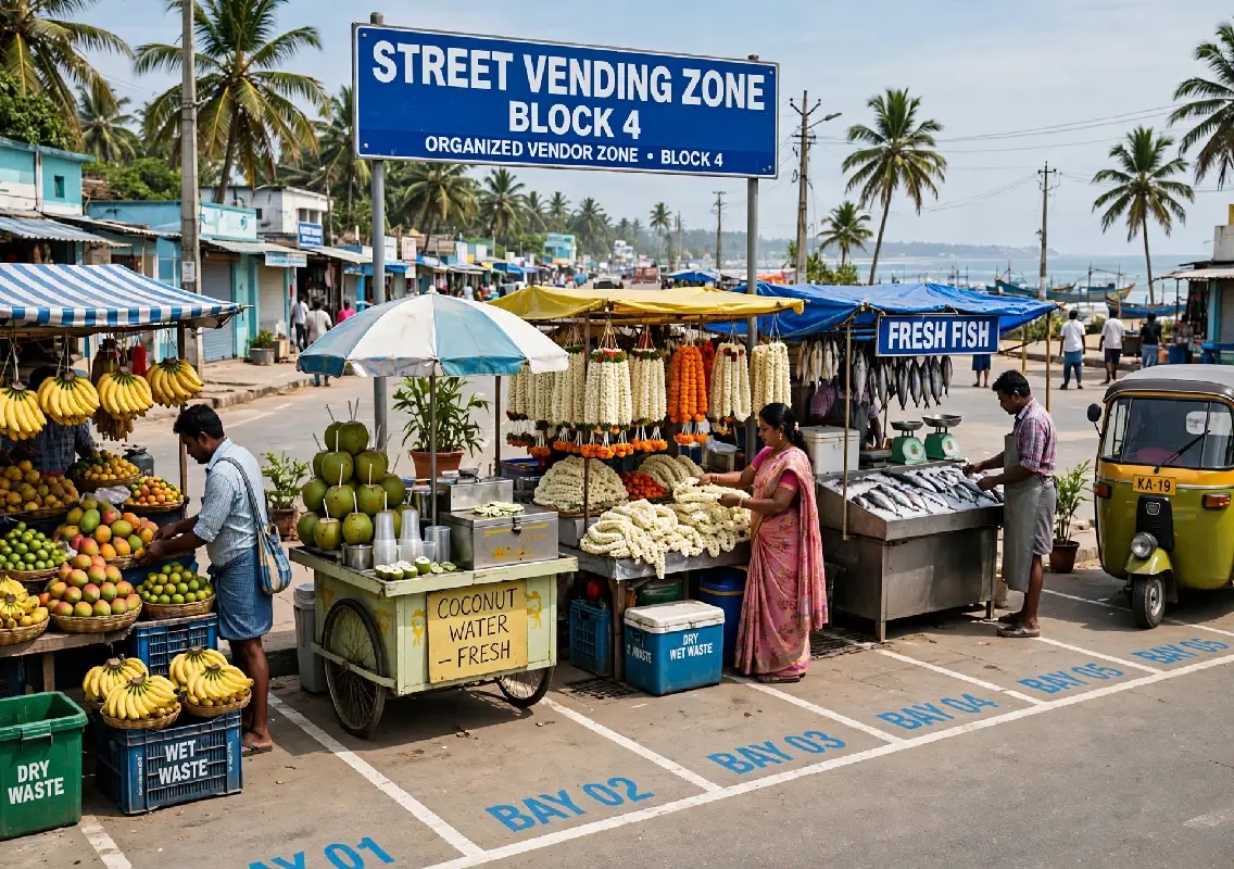 Udupi plans five dedicated street vending zones, model centre near Coin Circle - News Karnataka