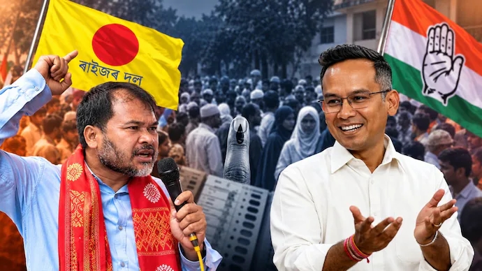 Akhil Gogoi attacks Congress after Nagaon bypoll defeat - News Karnataka