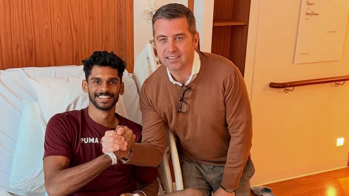 Murali Sreeshankar undergoes ankle surgery - News Karnataka
