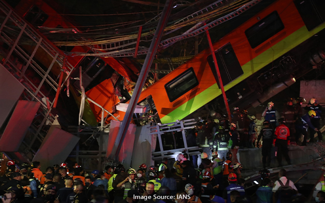 23 dead in Mexico City underground rail bridge collapse