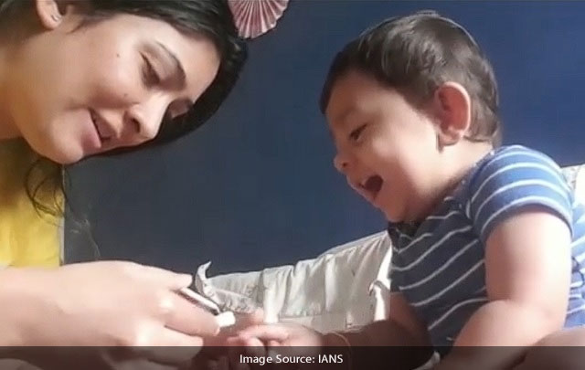 Kgf Star Yashs Toddler Son Giggles During Nail Trim From Mom Radhika Main