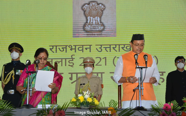 Pm Congratulates Dhami On Taking Oath As Uttarakhand Cm