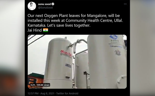 Sonu Sood Charitable Foundation to install Oxygen plant at Ullal 10