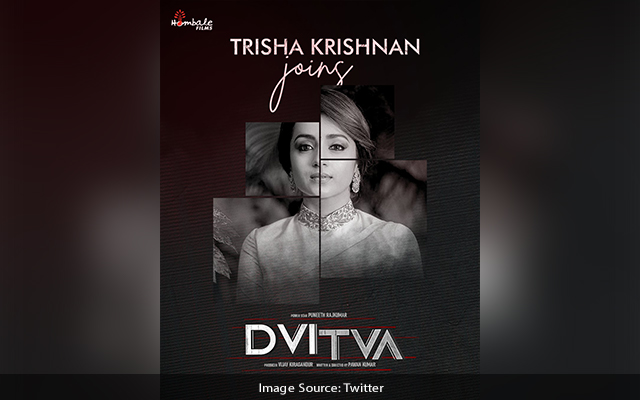 Trisha To Play Female Lead Role In Dvitva