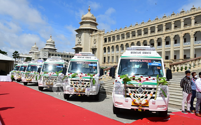 Chief Minister B. S. Bommai On Sunday Septemeber 1 Launched 120 Ambulances For 108 Ambulance Service From Vidhana Soudha, Bengaluru 2
