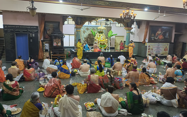 Devotees During The Sri Ananth Padhmanabha Vratha In Bengaluru