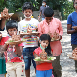Ganesha Idol Making Programme Using Clay Held At Sri Hanuma Temple Ground 1