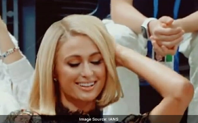 Paris Hiltons iconic moment as her song played at US Open