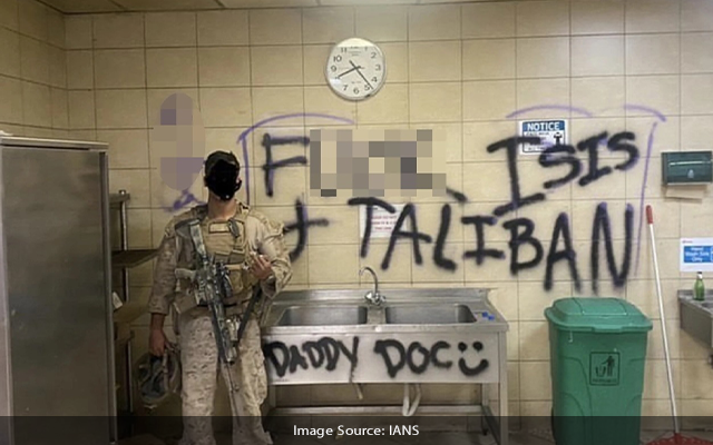 US Marines told to clean graffiti insulting Taliban