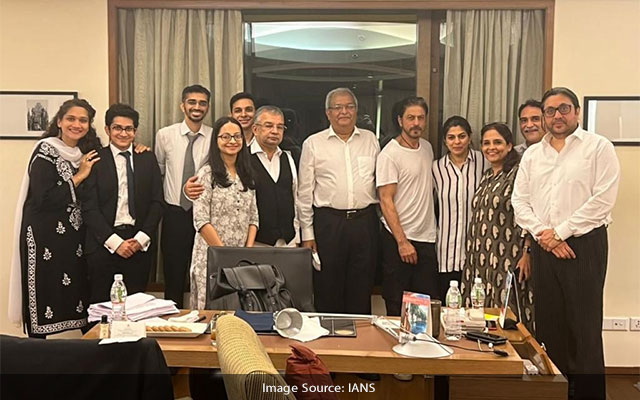 King Khan greets his legal team for court victory on bail to Aryan