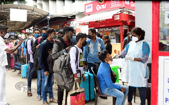 Covid Test At Bengaluru Rail Station On Monday November 29