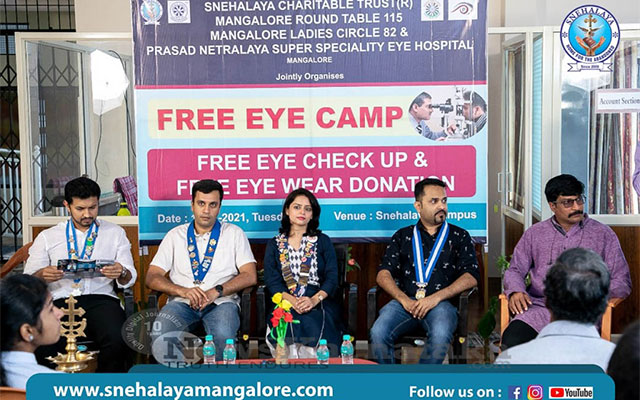 Free Eye Checkup Camp Held At Snehalaya
