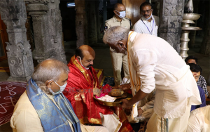 Karnataka Chief Minister Basavaraj Bommai on his visit to Tirupati Temple in Andhra Pradesh 4
