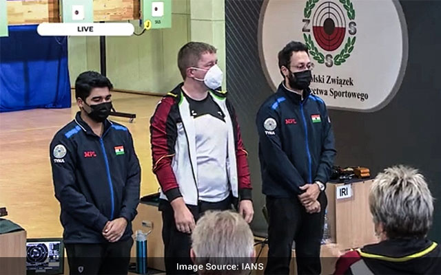 Saurabh Chaudhary Abhishek Verma win silver and bronze at elite ISSF Presidents Cup