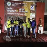 0040 Tulukoota Qatar Holds Throwball And Mixed Volleyball Chship Trophy 2021