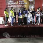 0060 Tulukoota Qatar Holds Throwball And Mixed Volleyball Chship Trophy 2021