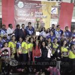 0061 Tulukoota Qatar Holds Throwball And Mixed Volleyball Chship Trophy 2021