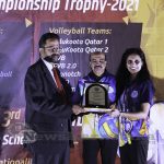 0091 Tulukoota Qatar Holds Throwball And Mixed Volleyball Chship Trophy 2021