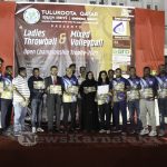 0092 Tulukoota Qatar Holds Throwball And Mixed Volleyball Chship Trophy 2021