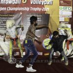 0097 Tulukoota Qatar Holds Throwball And Mixed Volleyball Chship Trophy 2021