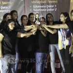 0099 Tulukoota Qatar Holds Throwball And Mixed Volleyball Chship Trophy 2021