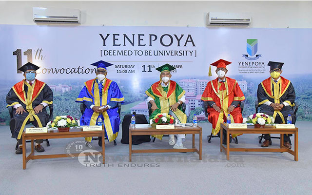 01 Yenepoya Convocation is held in the Virtual mode main