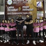 0121 Tulukoota Qatar Holds Throwball And Mixed Volleyball Chship Trophy 2021