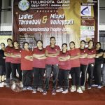 0122 Tulukoota Qatar Holds Throwball And Mixed Volleyball Chship Trophy 2021