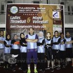 0123 Tulukoota Qatar Holds Throwball And Mixed Volleyball Chship Trophy 2021