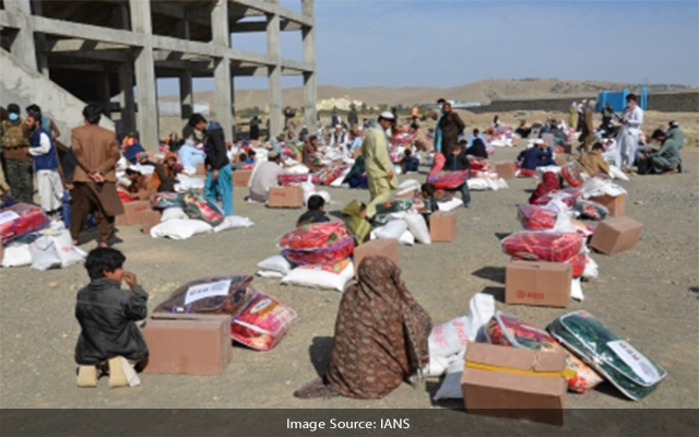 300 displaced families received food assistance