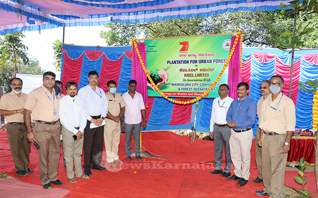 Over 200 Saplings Planted By Kiocl For Greener Mangaluru
