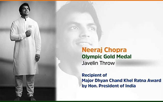 India's champion athletes heroes come together to recite National Anthem